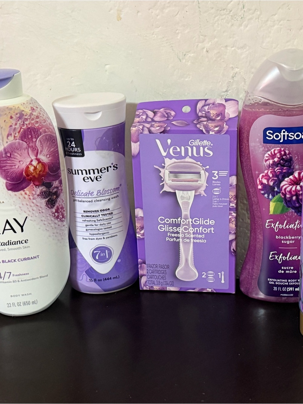 OLAY & OLAY-Adjacent Purple Skincare and Shave Essentials